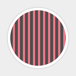 Achaicus | Pink and Gray Stripes Pattern Magnet